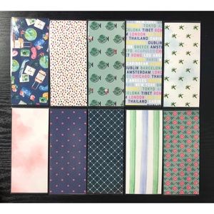 10 laminated cash envelopes